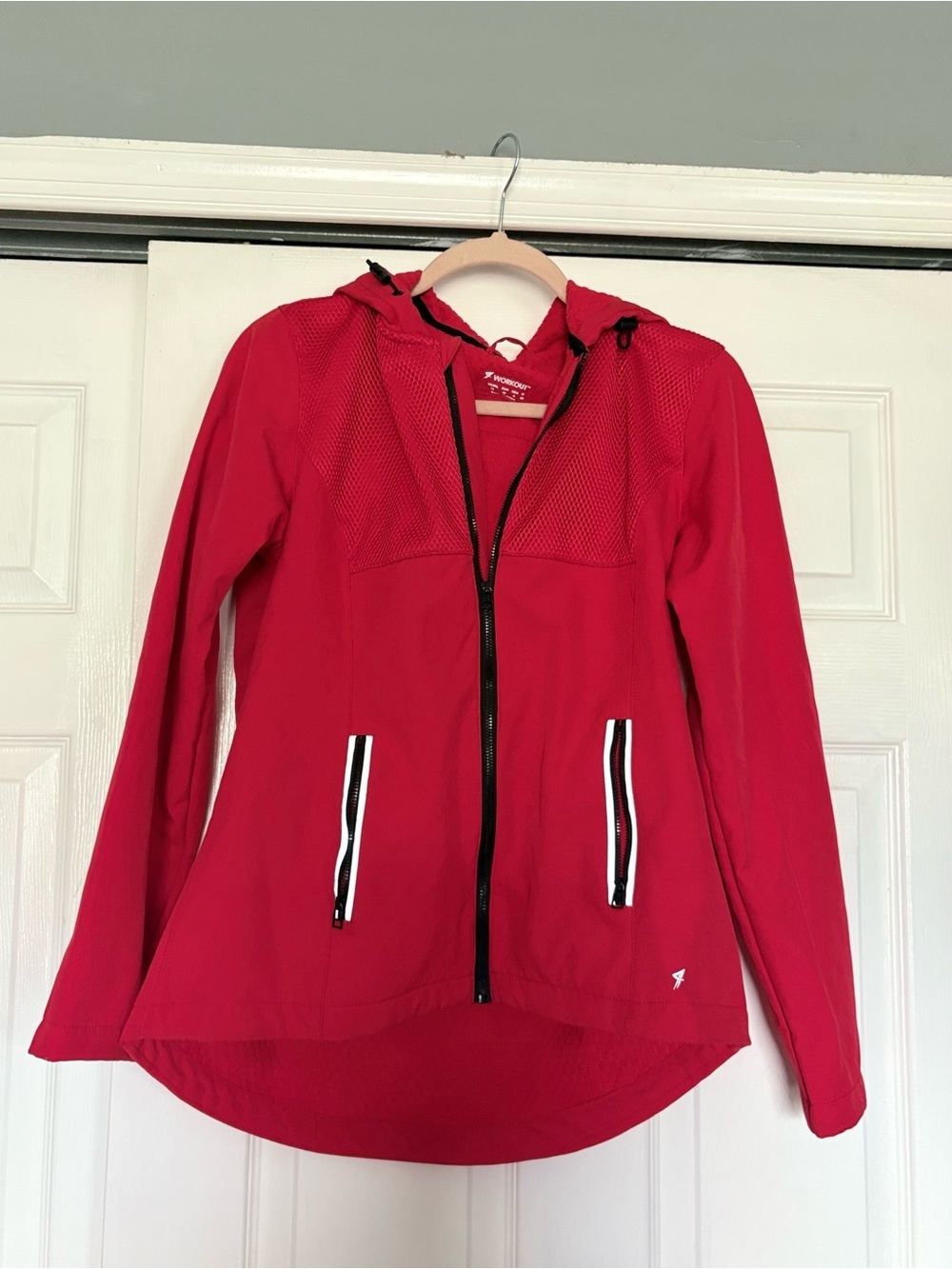 Red Women's Utility Hooded Jacket